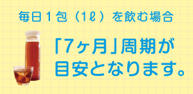 7ヶ月周期が目安となります。