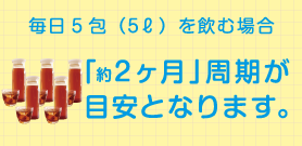 2ヶ月周期が目安となります。